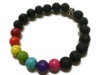 BEAD COOL - Chakra 7 colour - Howlite - 21cm - Bracelet Photo