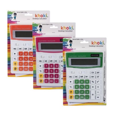 Photo of Bulk Pack x 3 Calculator Electronic Large 12 Digit