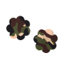 Up Tape Yes Sir! Army Green Flower 5 Pair Nipple Pastie Set Photo