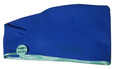 Photo of ThatGr8 Microfibre Hair Wrap - Extra Long 80cm - Blue