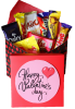 The Biltong Girl Happy Valentines Day Pink with heart - Chocolate Gift Box Photo