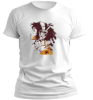 PepperSt Men's White T-Shirt - Girl Sketch Photo