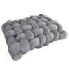 Creative Deco Large Knot Cushion Plush Spandex Grey Photo