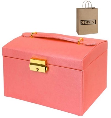 Red Multi Compartment Sleek Design Jewlery Storage Box K Express Bag