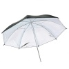 E Photographic E-Photo 100cm PRO Black and Silver Reflective Umbrella 8mm Tube - SN152 Photo
