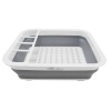 HEARTDECO Collapsible Dish Drainer Dinnerware Portable Folding Rack Photo