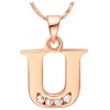Unexpected Box Rose Gold Letter "U" Necklace Photo