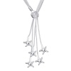 Lucky Silver Silver Designer Star Lariat Photo