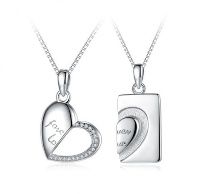 S925 Silver Pendant Necklaces Chain Set Perfect Valentines Day Gift