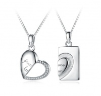 S925 Silver Pendant Necklaces Chain Set Perfect Valentines Day Gift