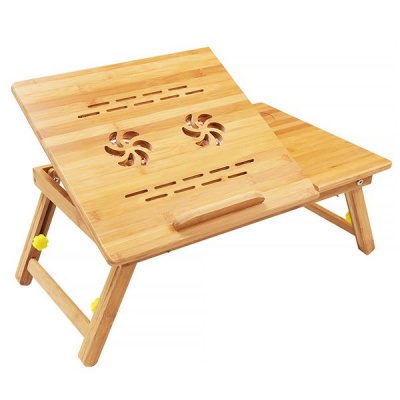 Photo of HEARTDECO Adjustable Bamboo Laptop Stand Bed Table