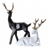 2Psc Black and White Deer Statue Nordic Decoration Photo