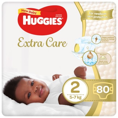 Photo of Huggies Extra Care Diapers Size 2 80 Nappies