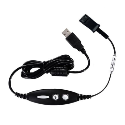 Photo of Calltel Quick Disconnect - USB Sound Card Adapter Cable - Black
