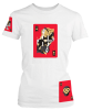 PepperSt Ladies White T-Shirt - Queen of Hearts Photo