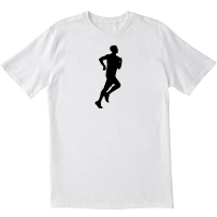 Male Runner Jogger Gift White Tshirt