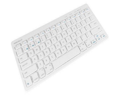 Photo of Macally Mini Bluetooth Keyboard with Built in stand - White
