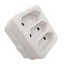 Selectrix Plug Adaptor: 3 way 3 X 5A 2 pin / Euro Adaptor Photo