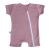 Poogy Bear Basics 100% Cotton Dusty Pink Zip Romper Photo