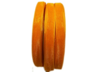 Photo of BEAD COOL - Organza Ribbon - 12mm width - Orange - 120 meters