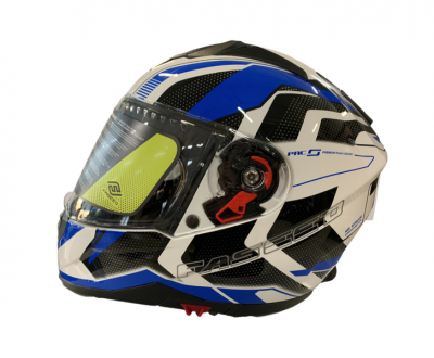 Photo of Faseed Helmets Faseed 819 White/Pure Blue Helmet
