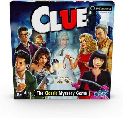 Photo of Hasbro Clue Game; Incudes The Ghost Of Mrs. White; Compatible With Alexa