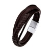Killerdeals Handmade 18.5 cm Vegan PU Leather Bracelet – Brown Size S/M Photo