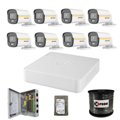Photo of Hikvision 8 Channel 1080p ColorVu Complete Kit - Gold Series