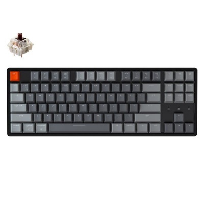 Photo of Keychron K8 87 Key Hot-Swappable Optical Mechanical Keyboard RGB Brown