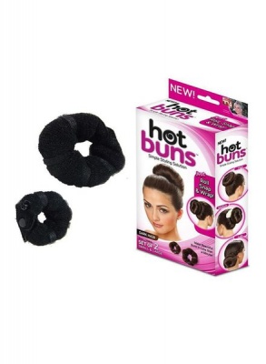 Hot Buns A Simple Styling Solution for Long Hair 2 Pieces