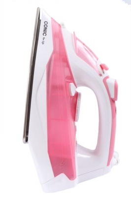 Photo of Conic - 2300W Stainless Steel Steam Iron - White & Pink