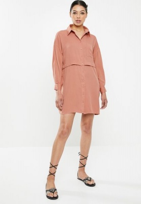 Photo of Women's Missguided Utility Shirt Dress1 - Pink