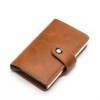 Leather Aluminium RFID Credit Card Holder Case-Brown Photo