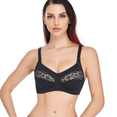 Womens Lace Lift Up Wirefree Non Padded Ultrathin Everyday Soft Bras
