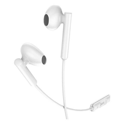 Photo of Hoco M64 Wired Earphones with Mic White