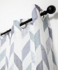 George Mason George & Mason - Chevron Dolly Eyelet Unlined Curtain Photo