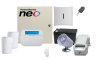 DSC NEO 64 Hybrid Zones Wired Alarm Kit Components Photo