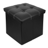 HEARTDECO PU Collapsable Cube Storage Ottoman Photo