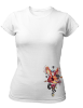 PepperSt Ladies White T-Shirt - Tribal Rabbit Photo