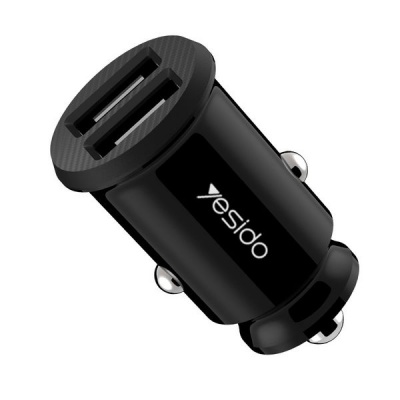 Photo of Yesido Y29 Portable Mini Dual USB Car Charger With Lightening USB Cable