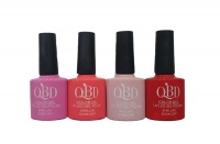 OBD UVLED Soak Off Gel Polish Vibrant Pink And Red Set Set Of 4