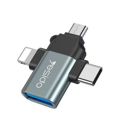 Yesido 3 In 1 OTG USB20 Super Fast Data Transmission Adapter
