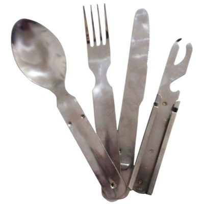 Photo of LKs LK's - Cutlery Set - Stainless Steel Camping Cutlery Set - 4Pieces
