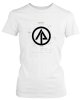 PepperSt Ladies White T-Shirt - Up Grid Design Photo