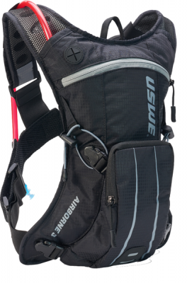 Photo of USWE Airborne 3L Black/Grey Hydration Backpack 2L Hydration Bladder MTB