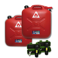 AutoGear Auto Gear 10L Plastic Jerry Can and Torch 2 Pack