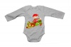 BuyAbility Christmas Elf - Train - Long Sleeve - Baby Grow Photo
