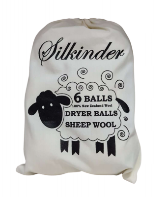 Silkinder 100 Organic Wool Dryer Balls Pack of 6