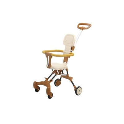 Portable Baby Stroller Pram Brown
