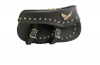 MC Auto MCA Motorcycle Black Saddle Bags - 04 Photo